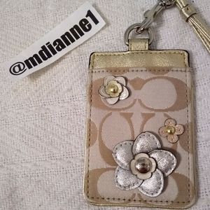 Coach Signature Applique Lanyard